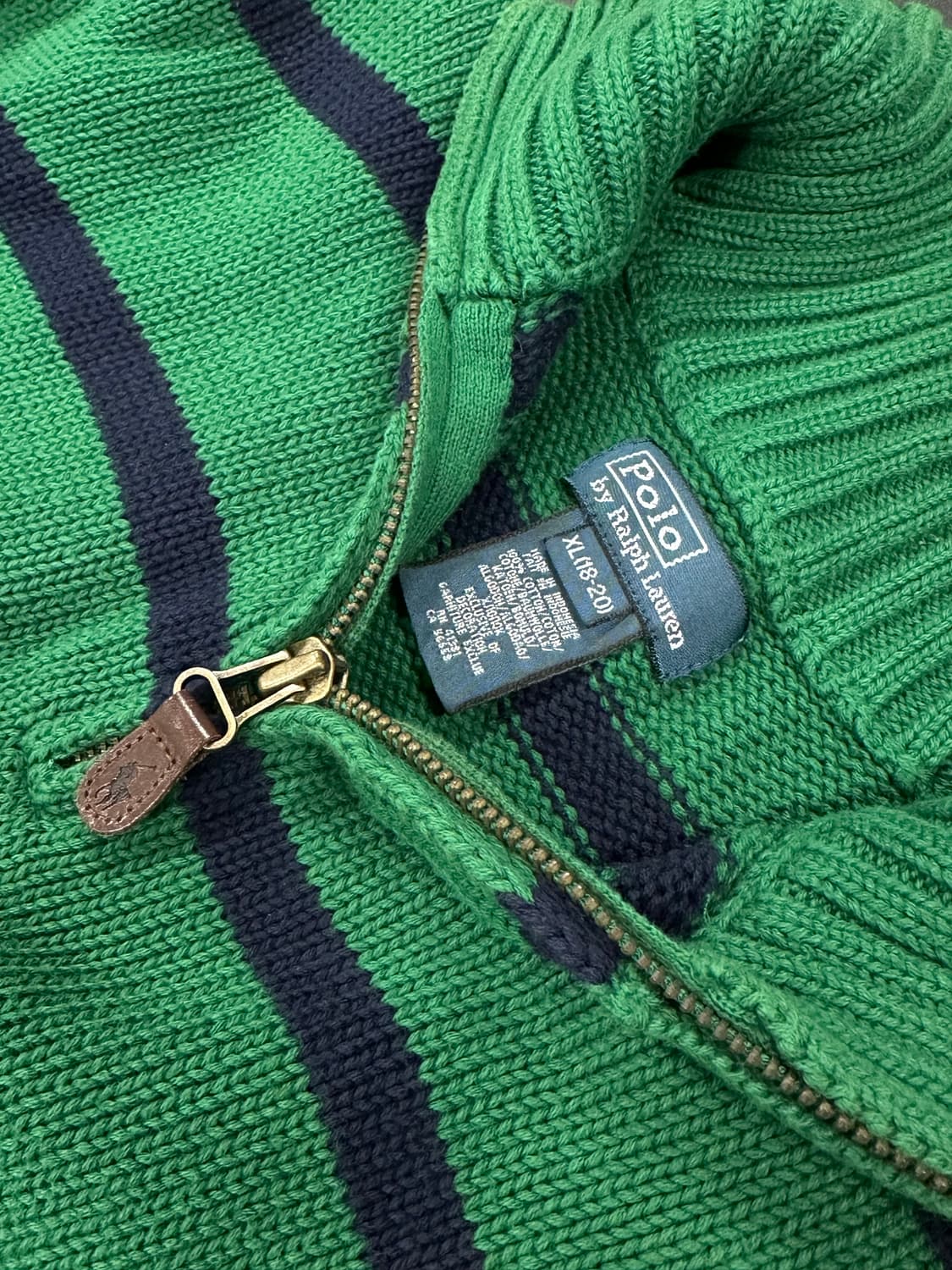 폴로 랄프로렌 니트 스트라이프 집업 상품이미지4
