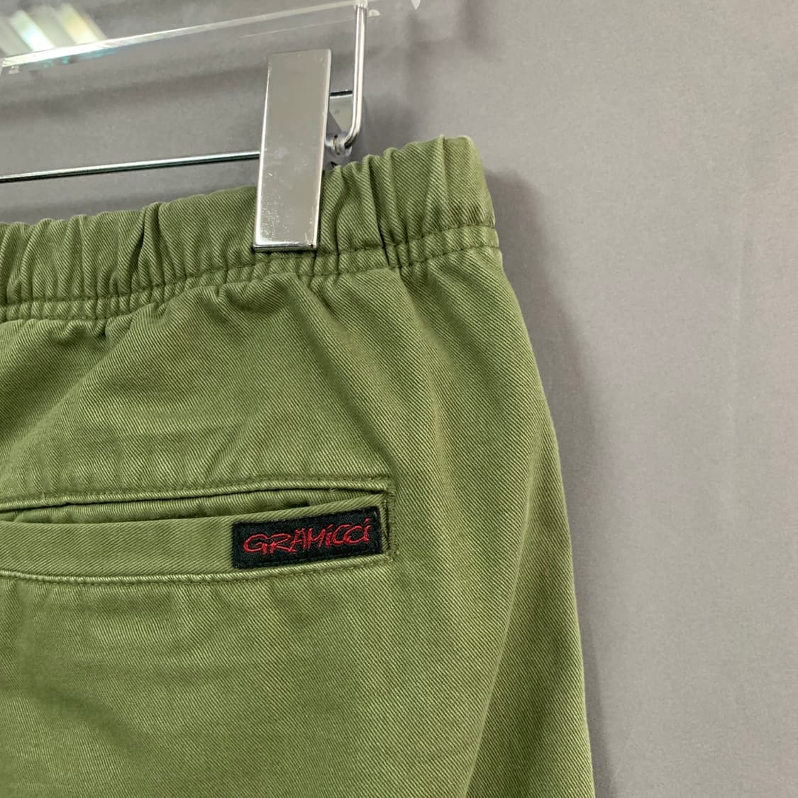 L 그라미치 올리브 스트레이트 트윌 코튼 밴딩 팬츠 상품이미지4