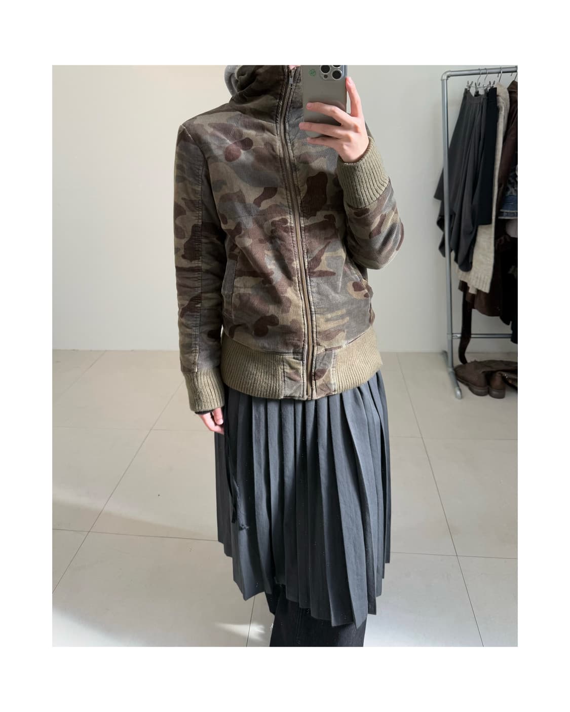 빈티지 카모 자켓 상품이미지1