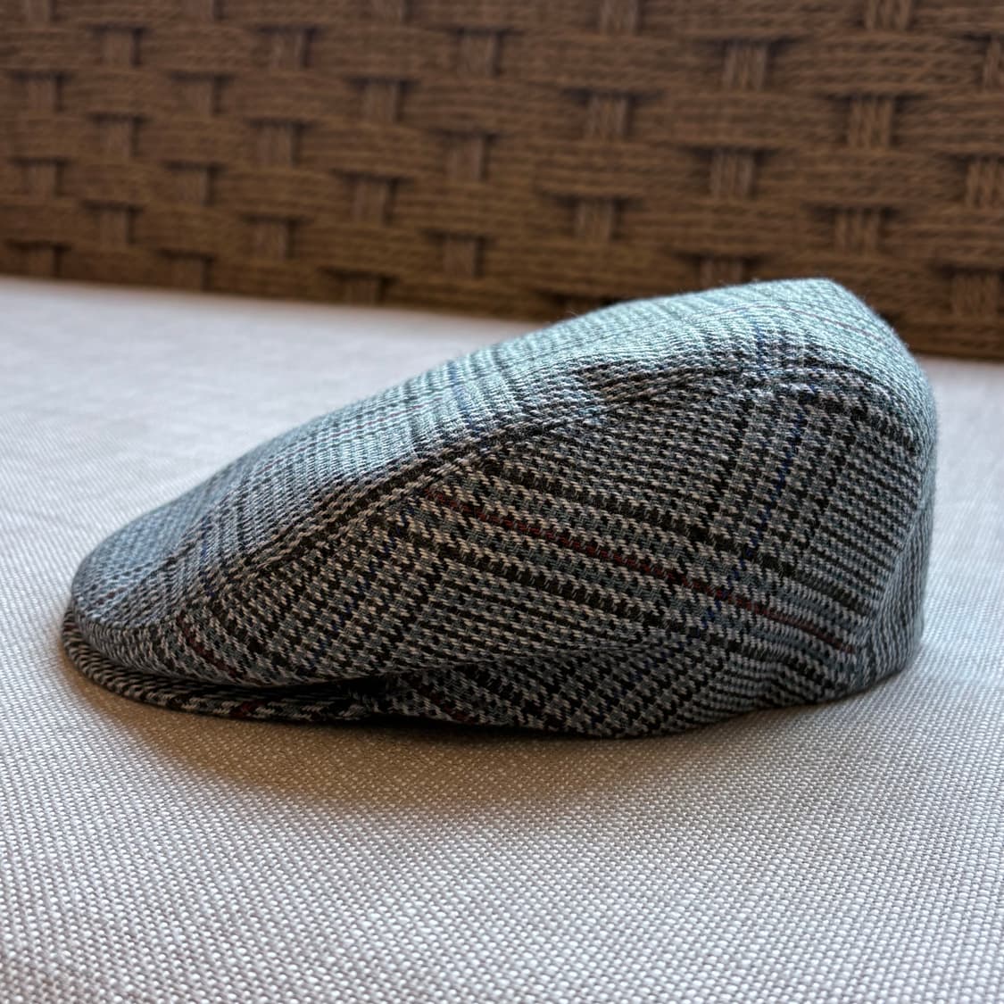 [새제품] 이태리 TOSCANINI 클래식 트위드 체크 플랫 캡 상품이미지2