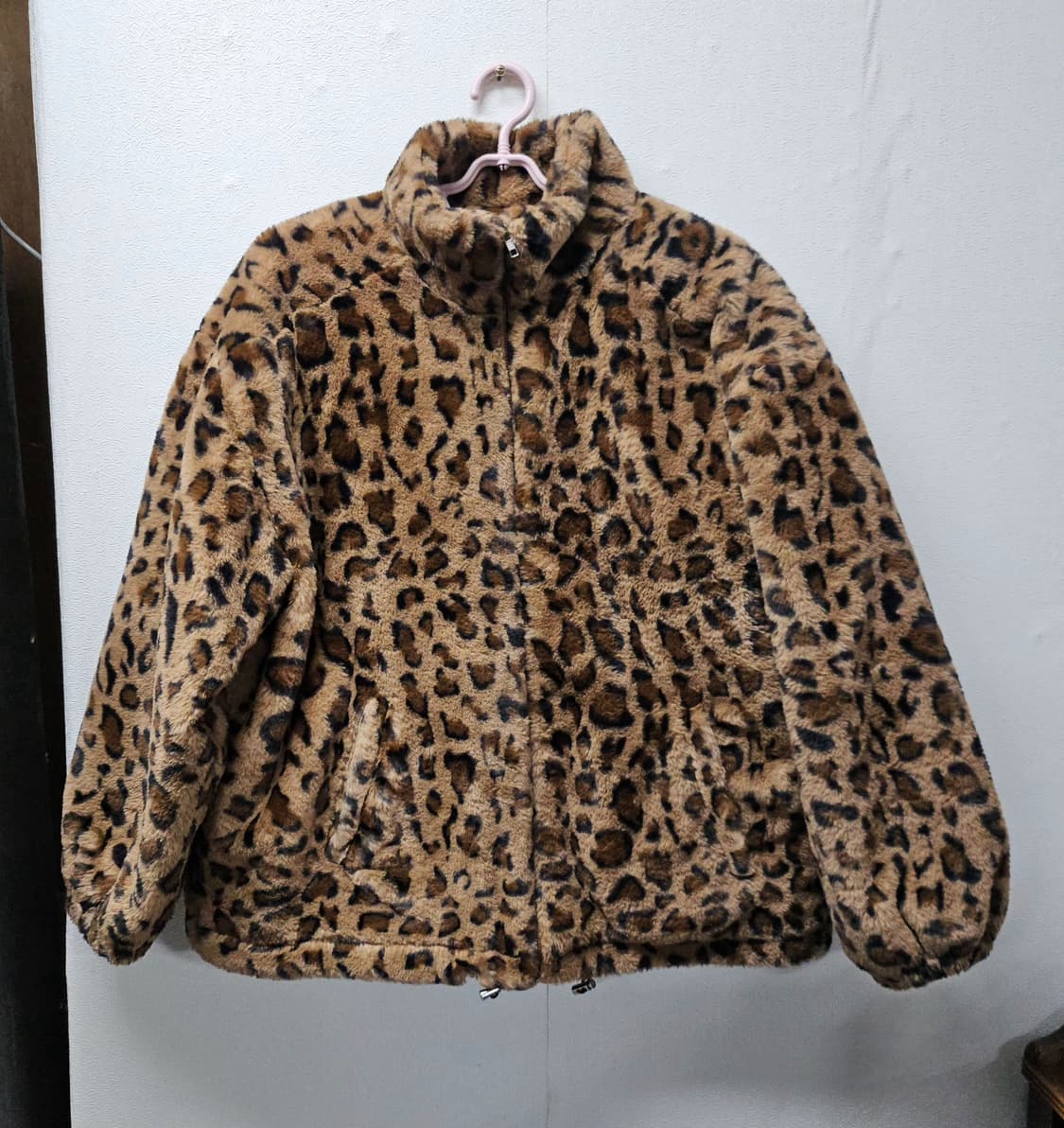 여성 빈티지 레오파드 호피 후리스 자켓  free 상품이미지1