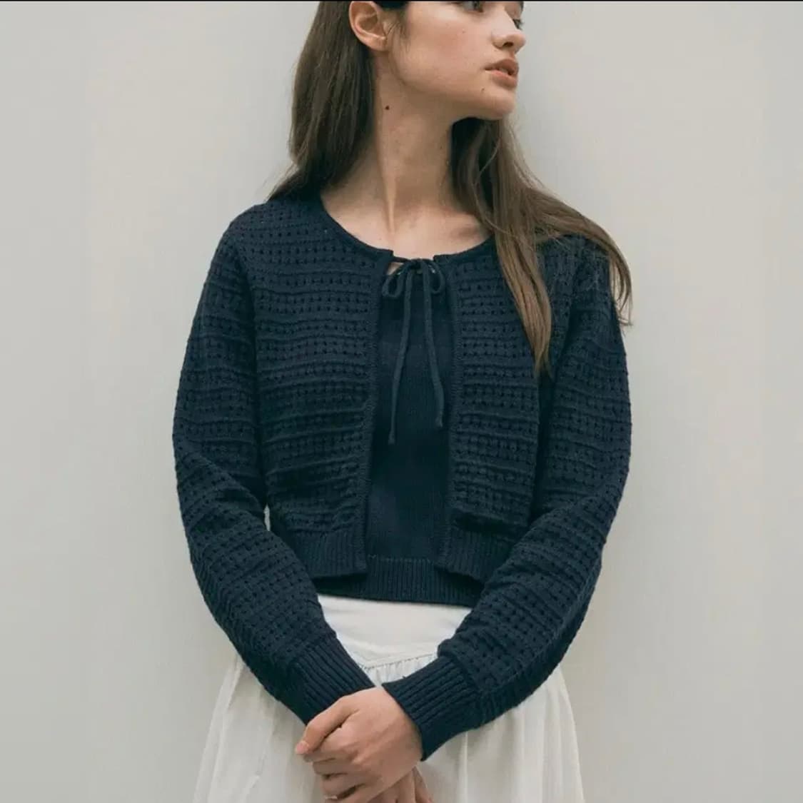 로라로라 니트 나시&가디건 세트 상품이미지2