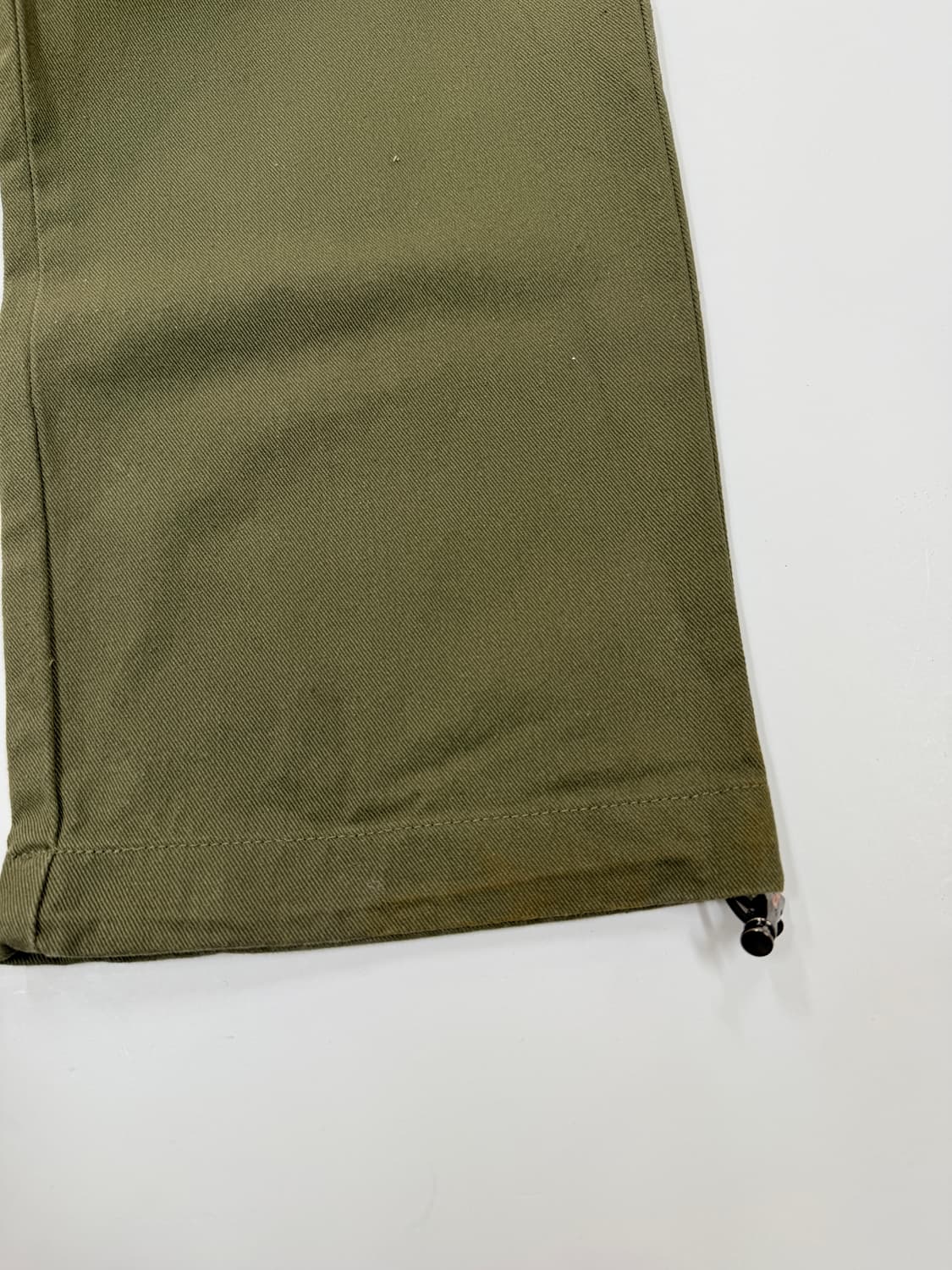 올리브 카키 코튼 카고 팬츠 상품이미지3