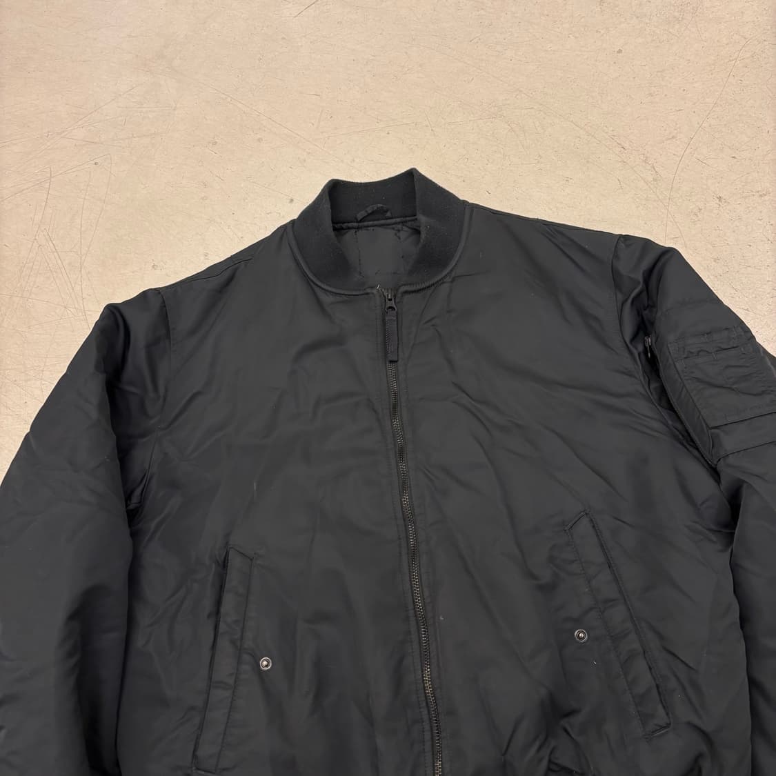 빈티지 블랙 ma1 항공점퍼 상품이미지2