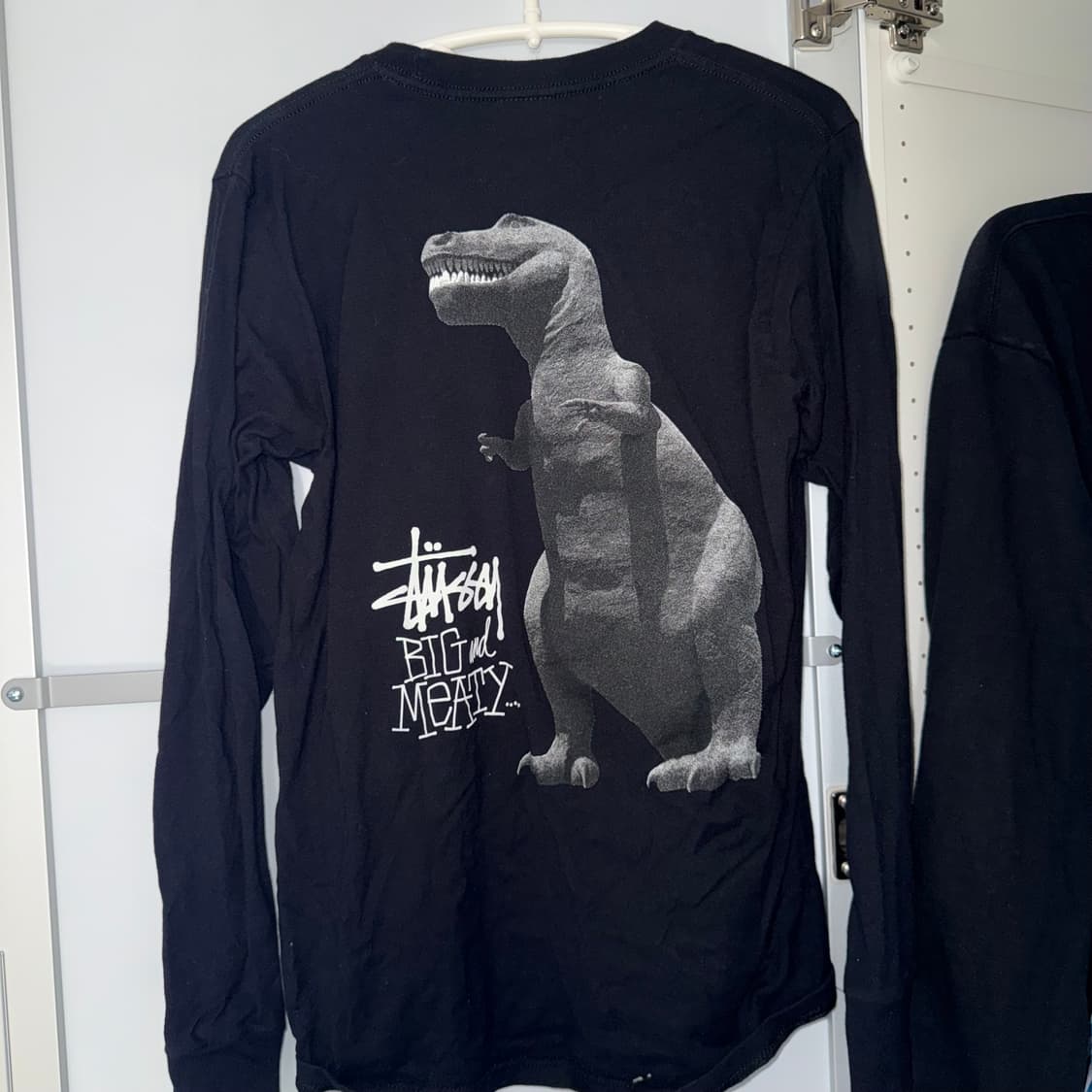 스투시 Big and Meaty 검정 긴팔 티셔츠 롱슬리브 s 상품이미지2