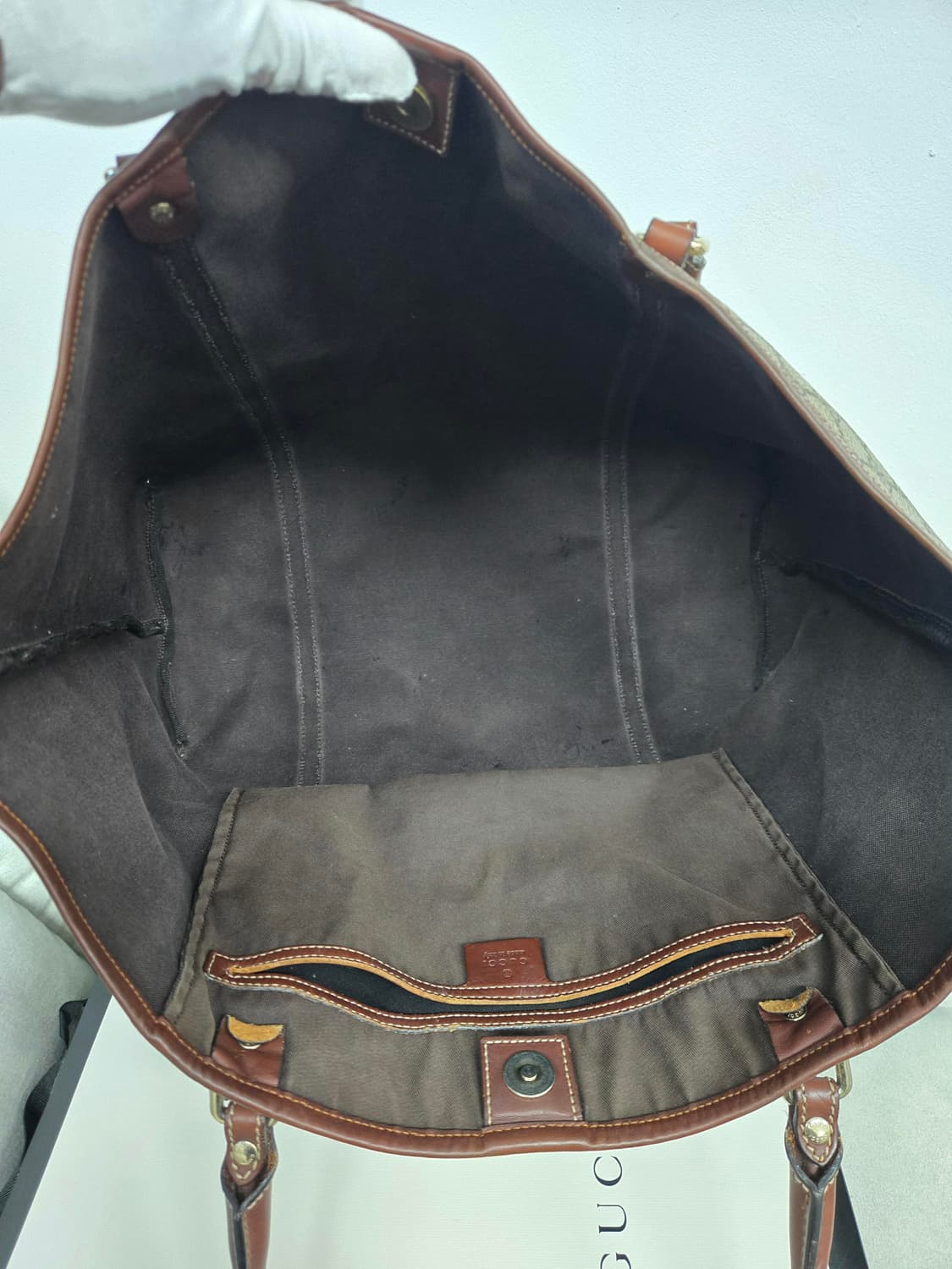 [보증서 정품]구찌 시그니처 토트백 상품이미지1