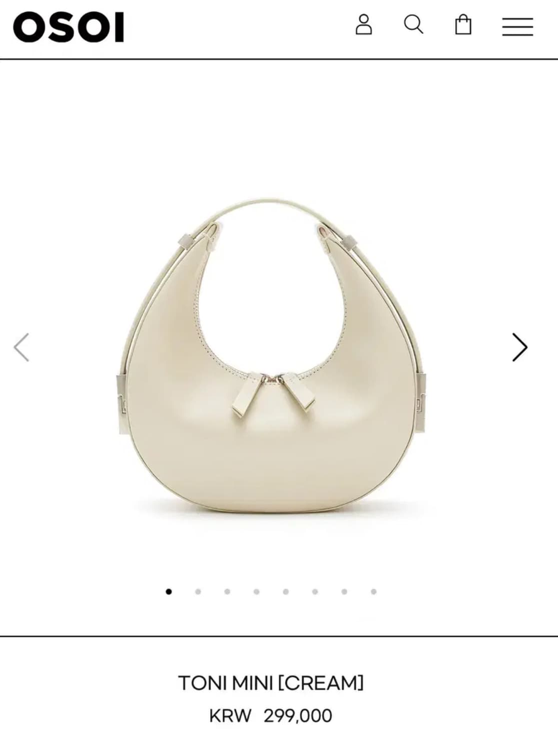 오소이 토니 미니백 크림 상품이미지1