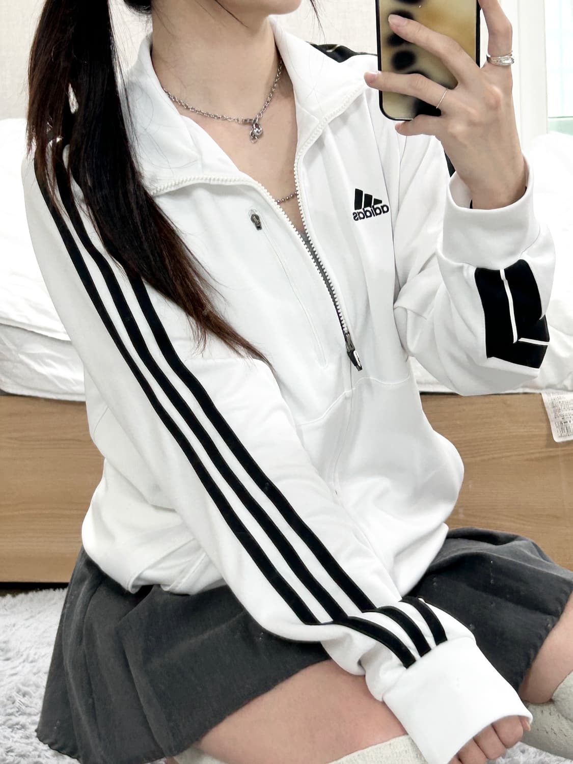 아디다스 사이드라인 화이트 져지 상품이미지2