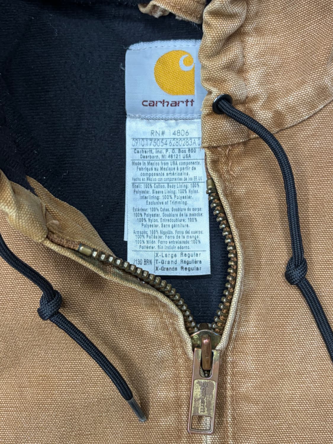 10s 칼하트 j130 덕액티브 brn 자켓 상품이미지7