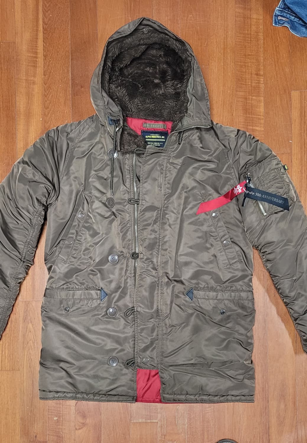 알파인더스트리 N-3B 카키 M 상품이미지2