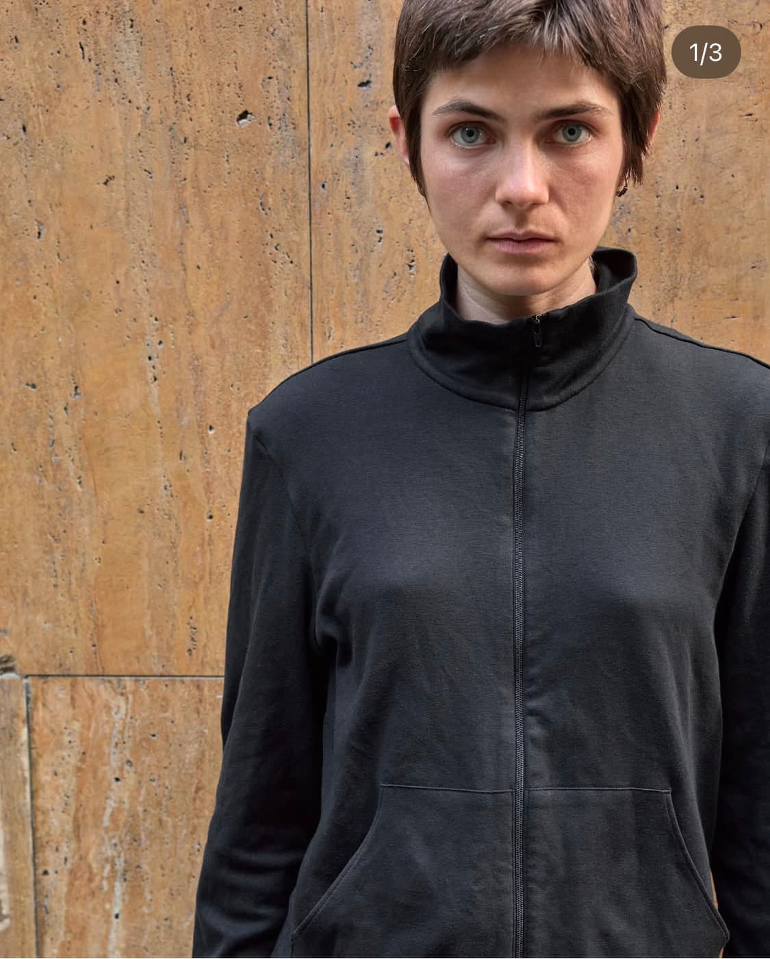 머듈 블랙 넥집업 여성사이즈 상품이미지1