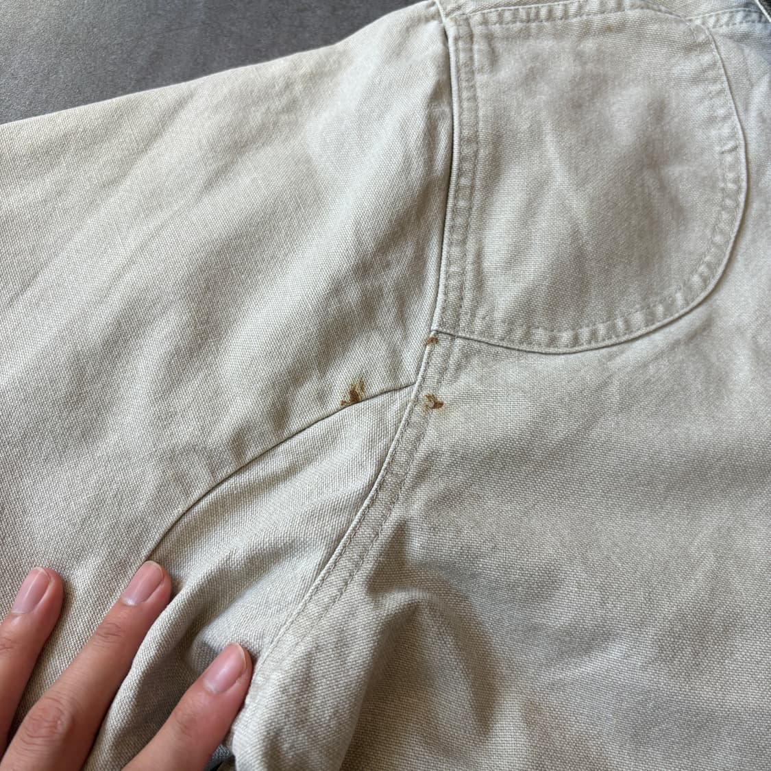 90s L.L.bean 90년대 생산 엘엘빈 아이보리 헌팅 자켓 상품이미지6