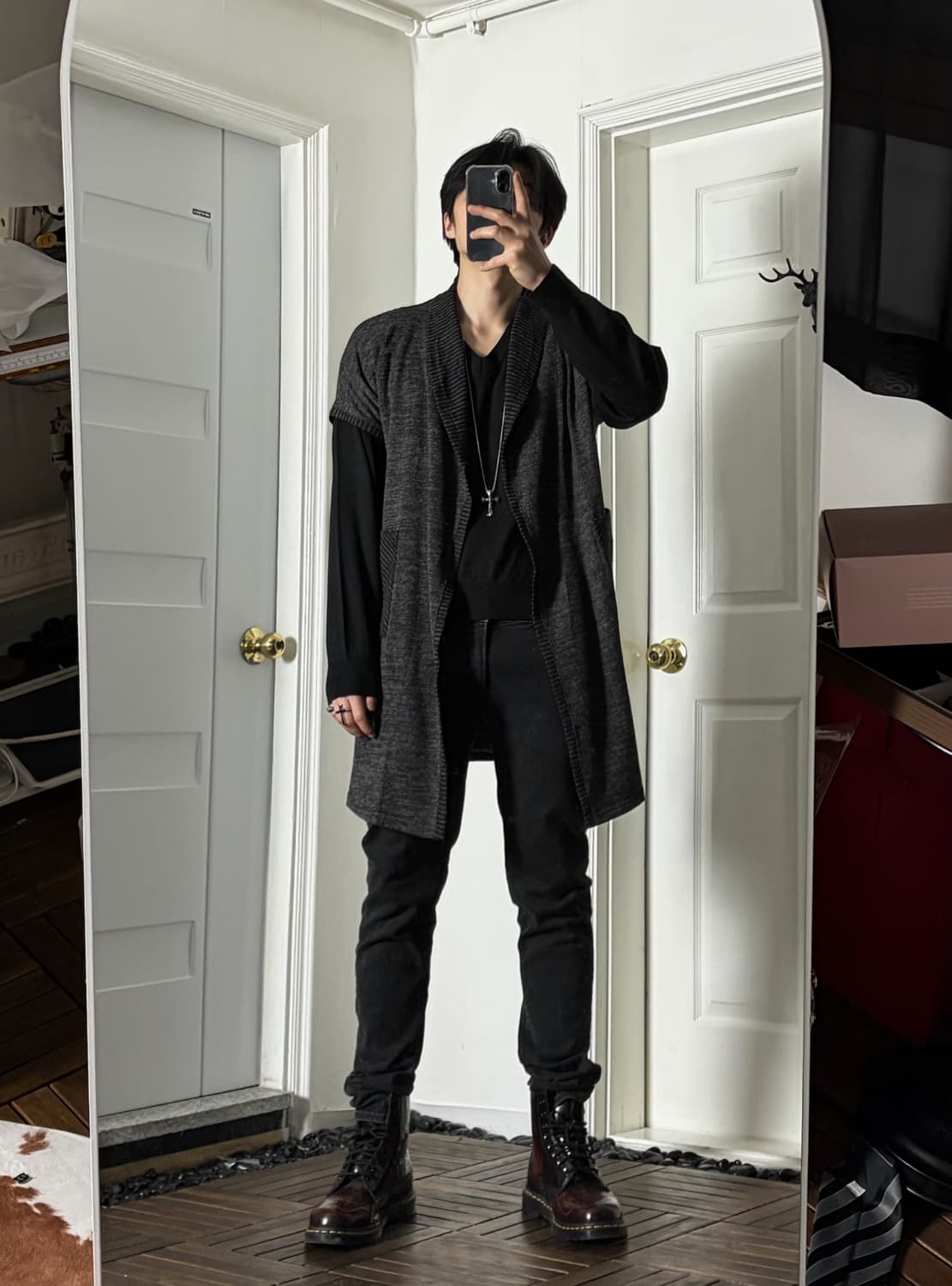 롱 가디건 숄카라 오다기리조mood 상품이미지2