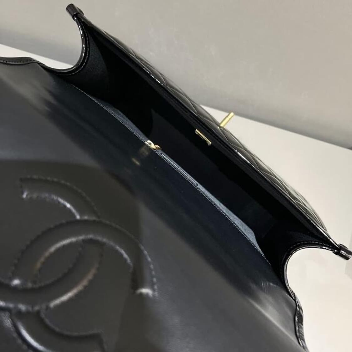 샤넬 페이던트 퀼팅 스쿨백 블랙 상품이미지5