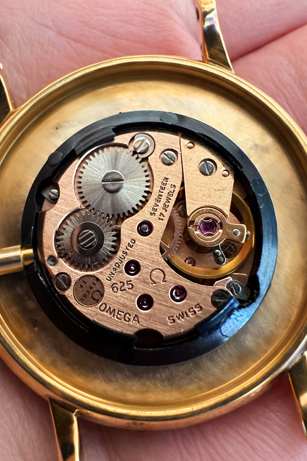 오메가 드빌 625 민트급 티파니컬러 수동 기계식 시계 상품이미지7