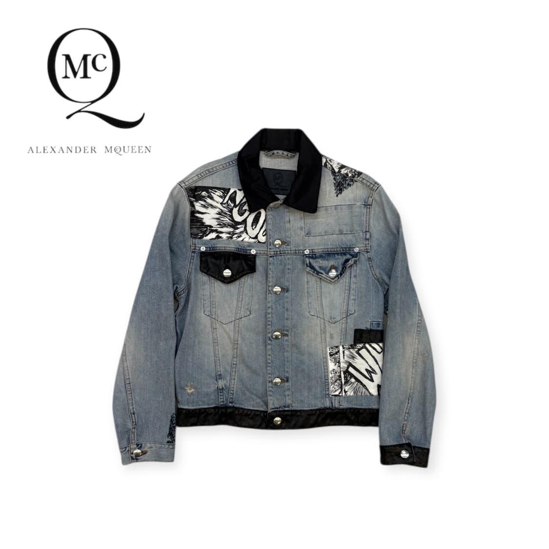 알렉산더맥퀸 패치워크 데님자켓 상품이미지1