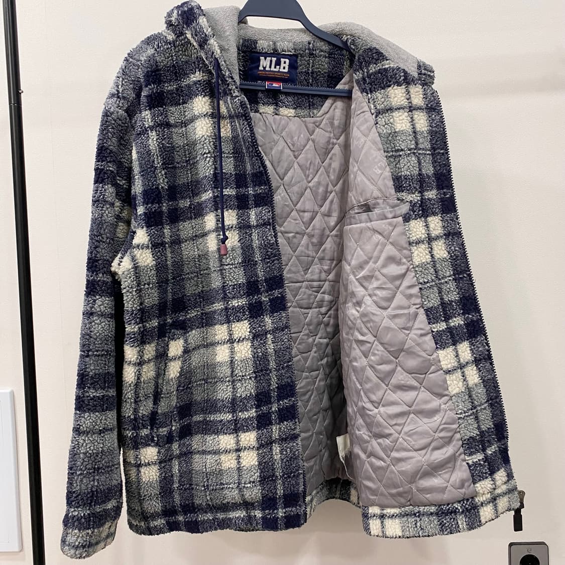 MLB 샌프란시스코 올드스쿨 누빔 후리스 후드집업 상품이미지6