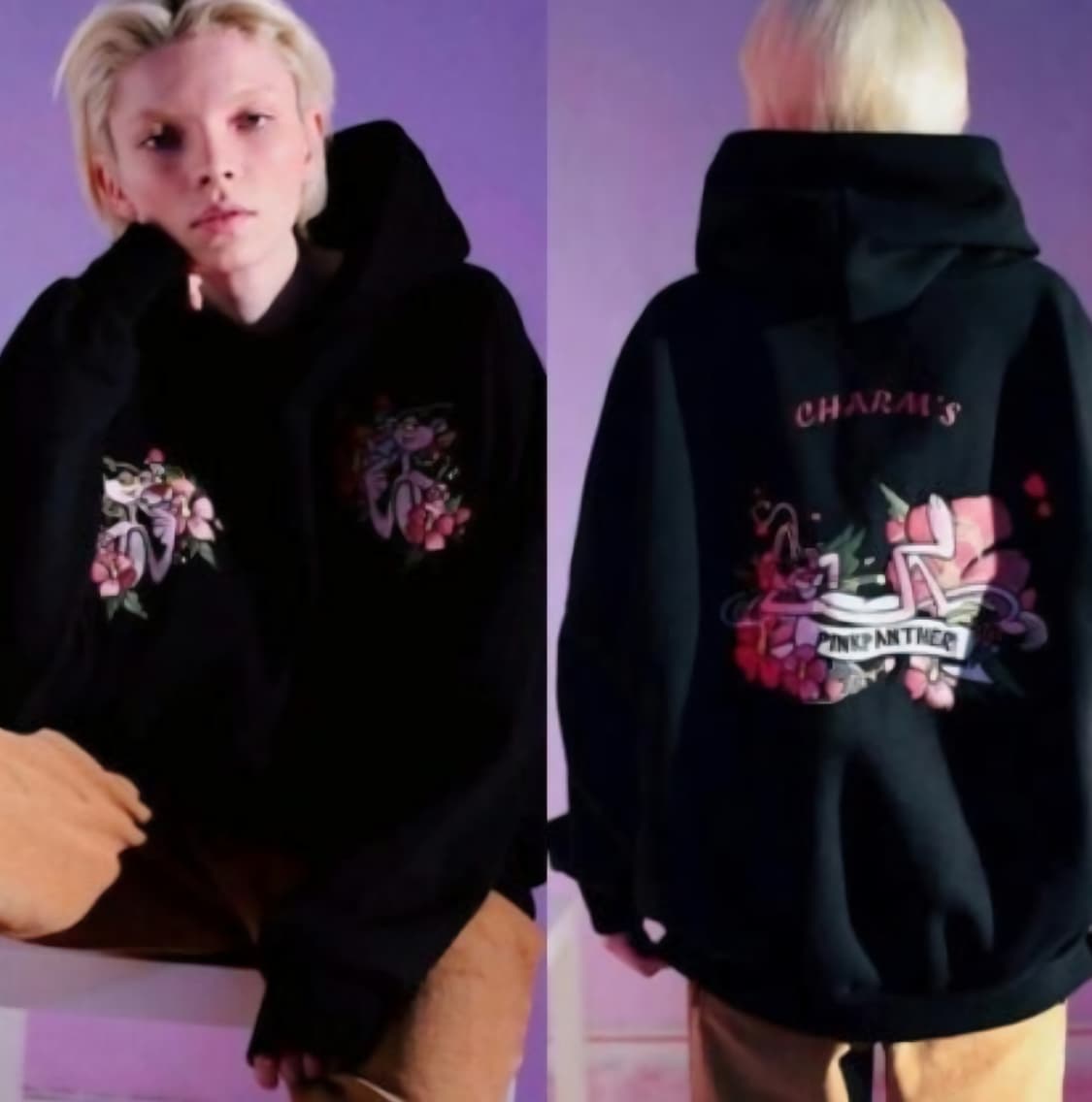 참스 핑크팬더 후드티[100공용L] 상품이미지1