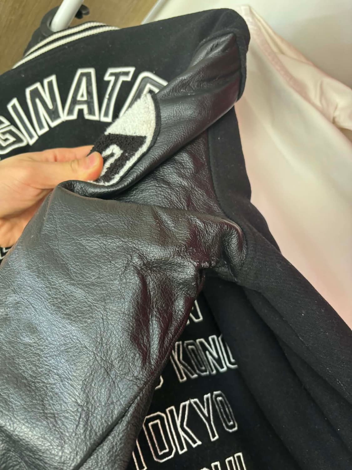 [M] 뉴에라 패치 스타디움 가죽 바시티 자켓 상품이미지7