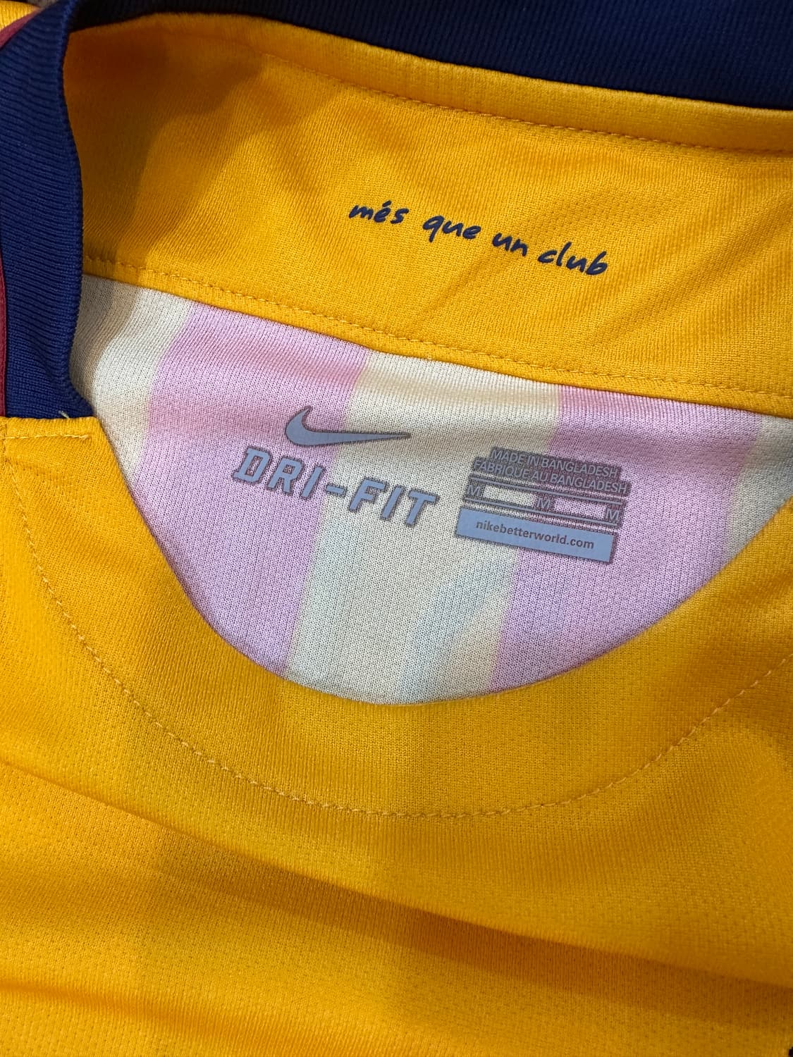 나이키 바르셀로나 15-16시즌 어웨이 유니폼 M 상품이미지3