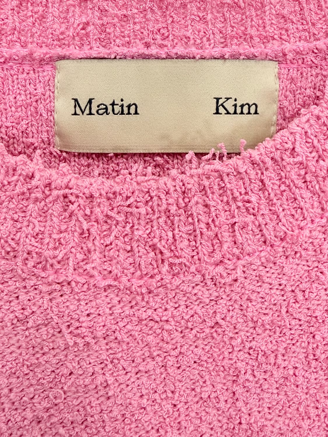 마뗑킴 홀 언발란스 니트 상품이미지7