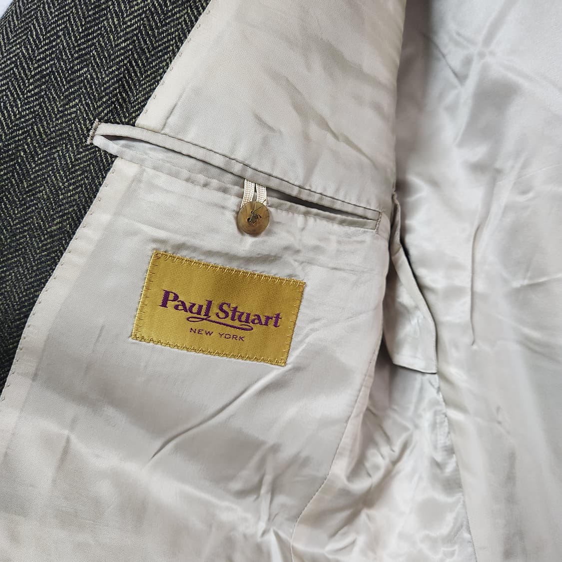 90s 폴 스튜어트 울 캐시미어 3버튼 스포츠 자켓(JAPANmade) 상품이미지8