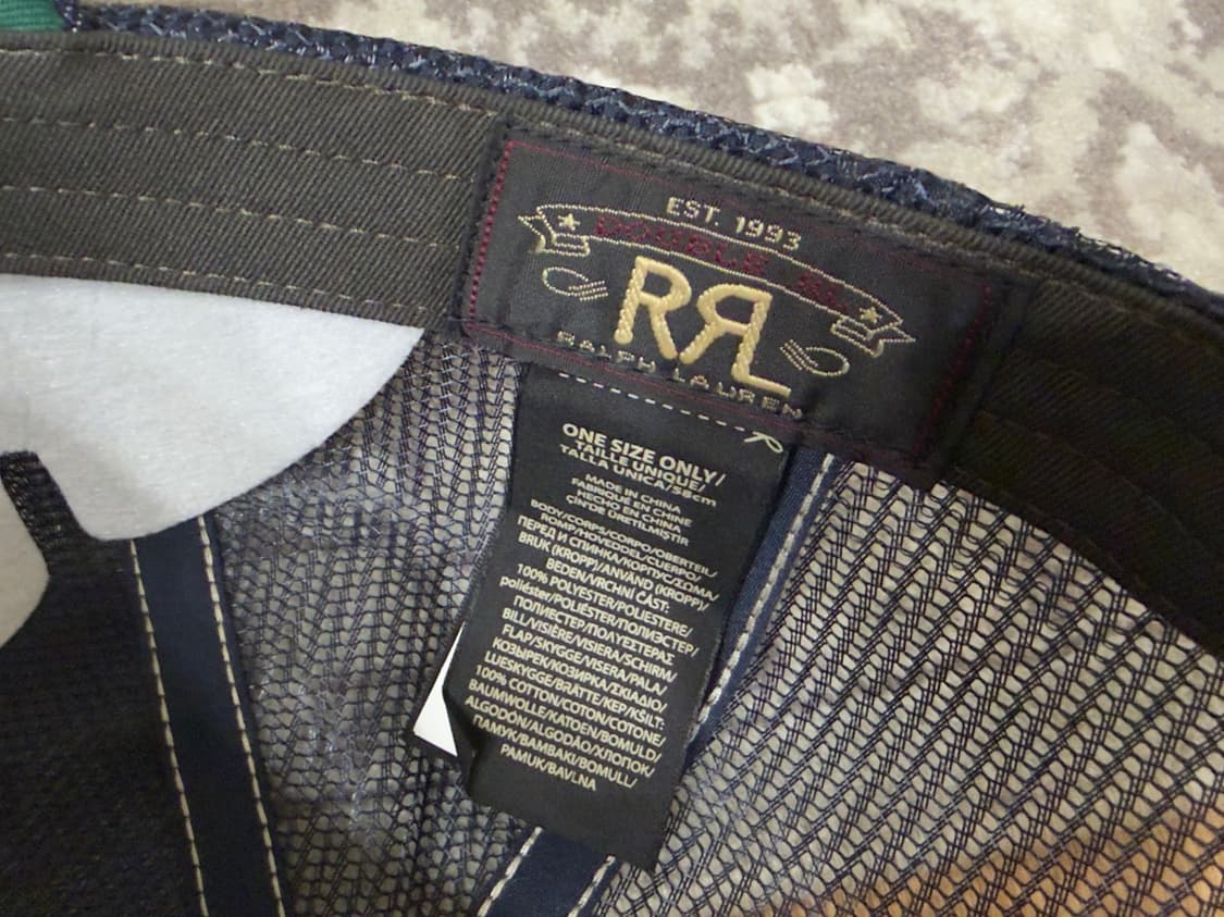 RRL 더블알엘 데님 볼캡 판매합니다 상품이미지3