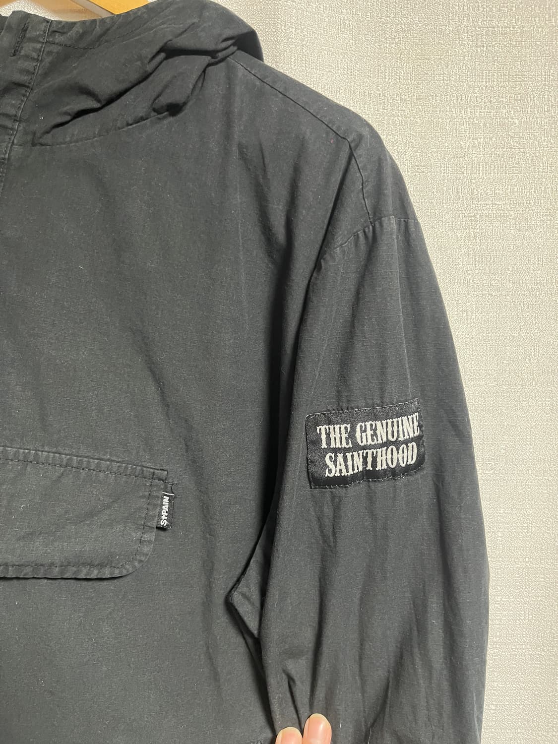 공용 세인트페인 피그먼트 후드 아노락 L 상품이미지3