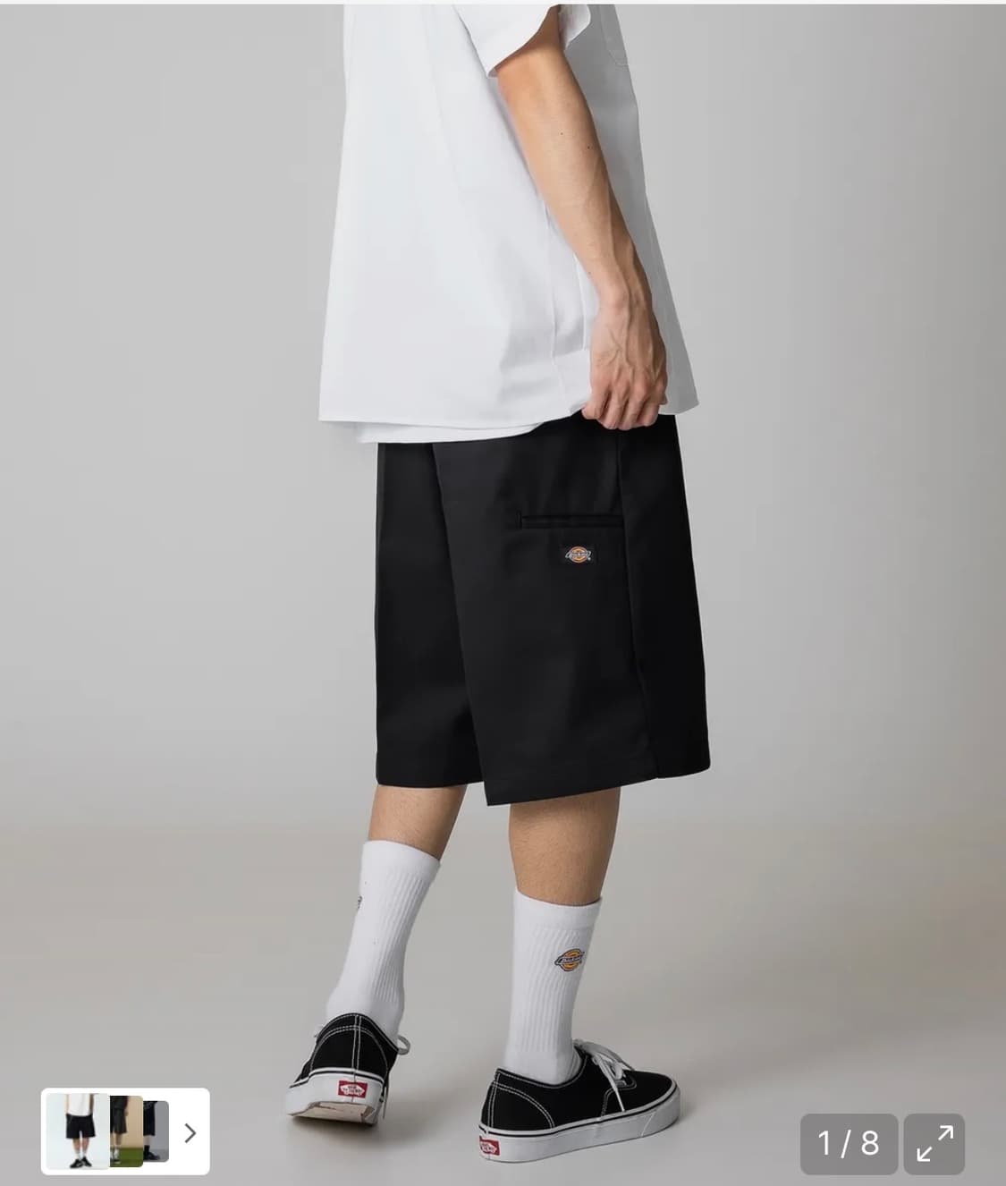 디키즈 42283 루즈핏 워크쇼츠 Black 상품이미지1