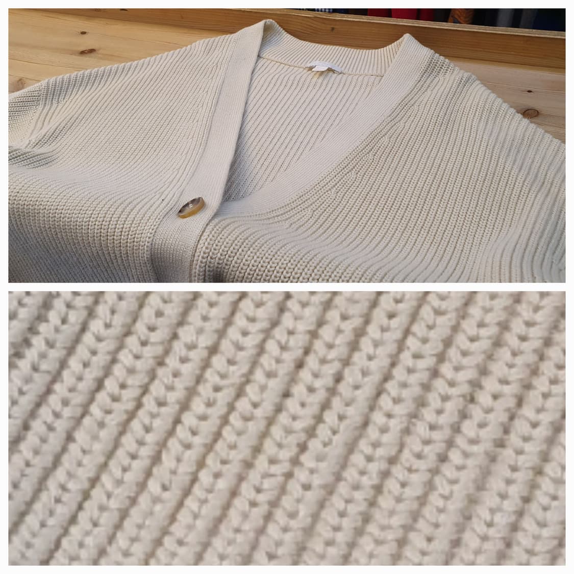 66/77.COS 코튼 롱 가디건 상품이미지4