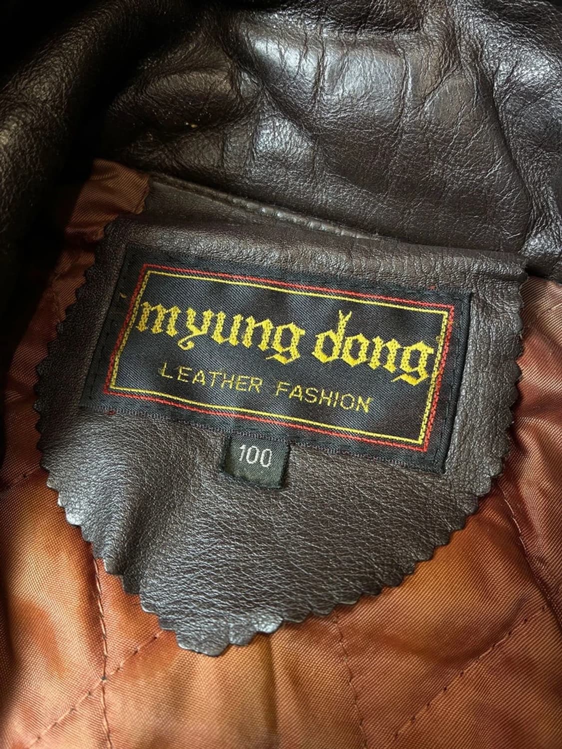 Selectede 90's 2중핏 소가죽 블루종 자켓 PN7151 상품이미지8