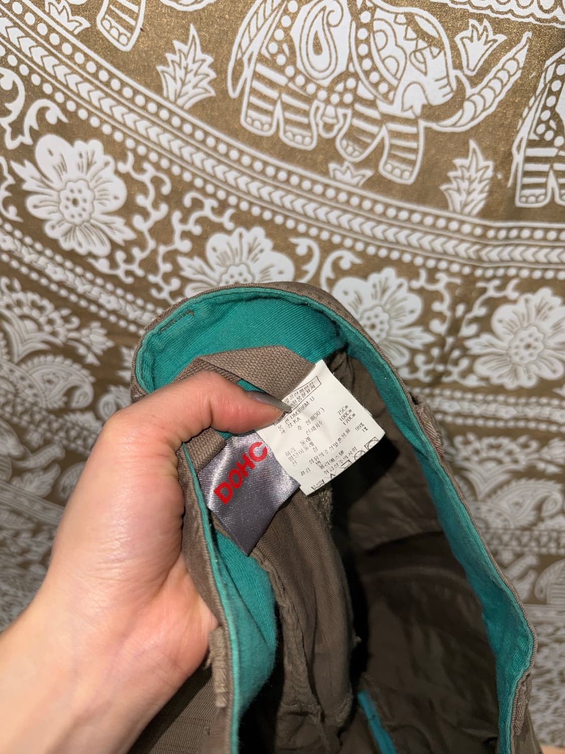 Dohc 빈티지 자수 카고팬츠  상품이미지6