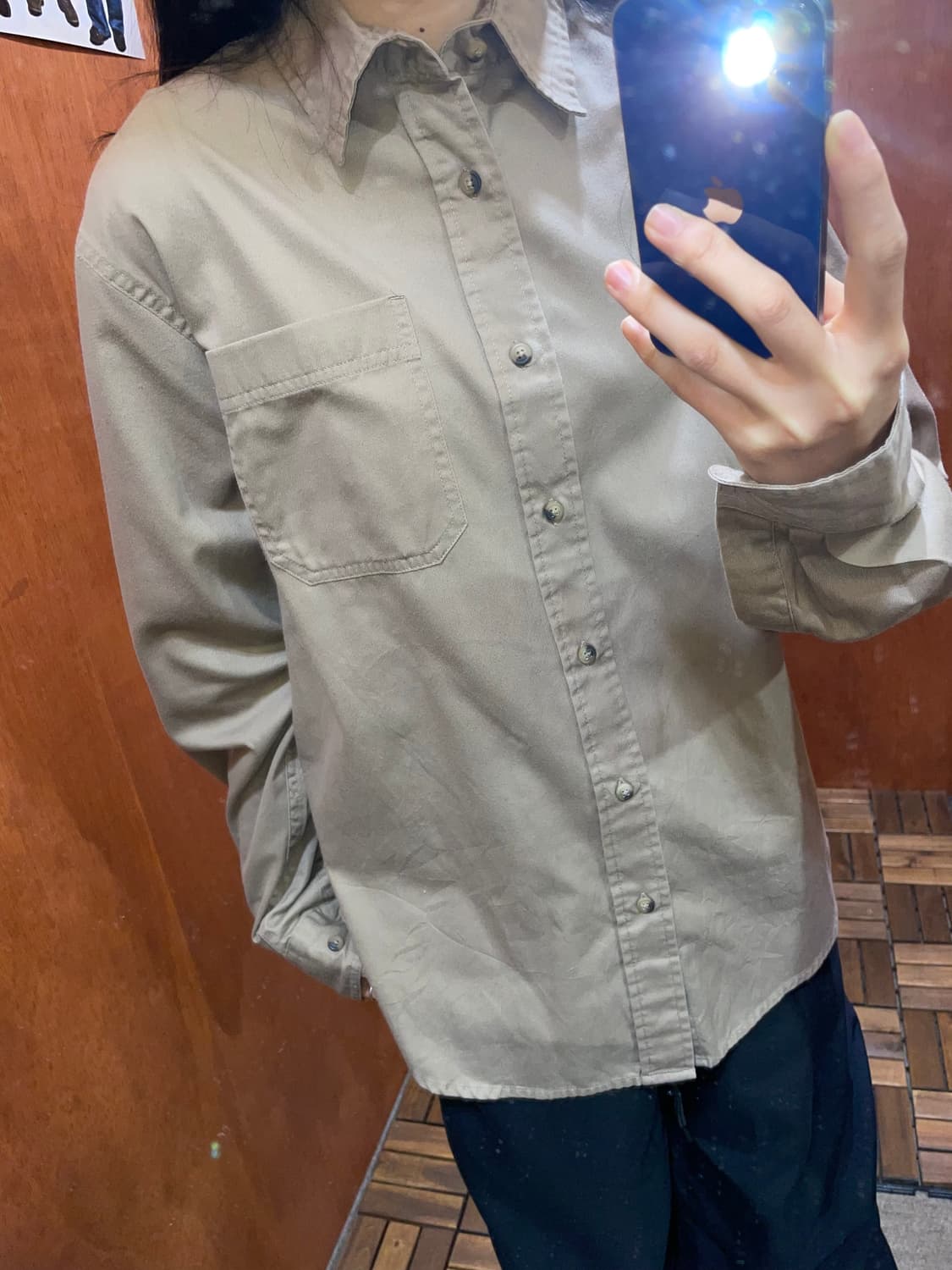 (M) Wrangler 랭글러 코튼 워크 셔츠 상품이미지2