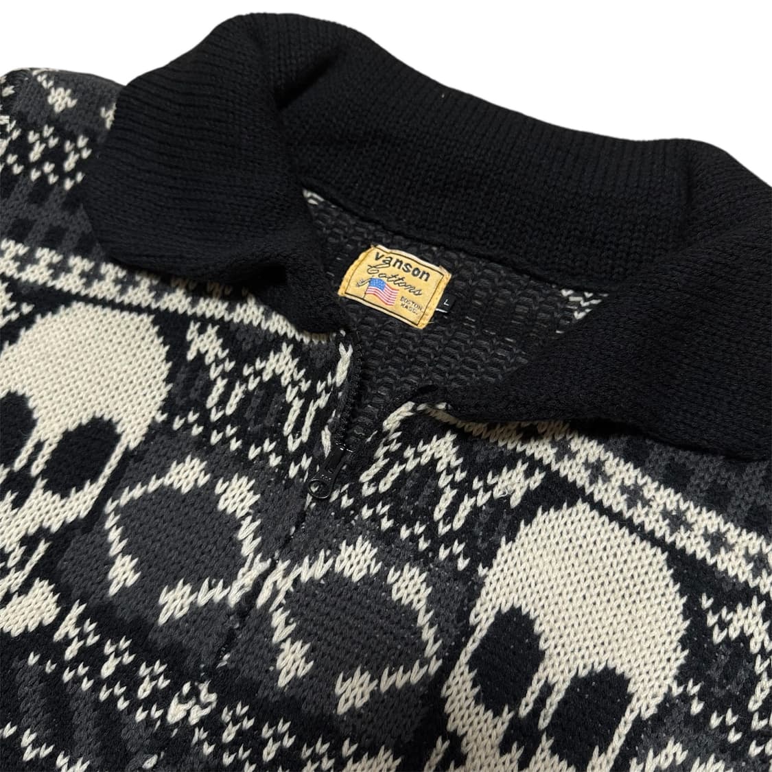 밴슨 본 스컬 집업 자켓 상품이미지4