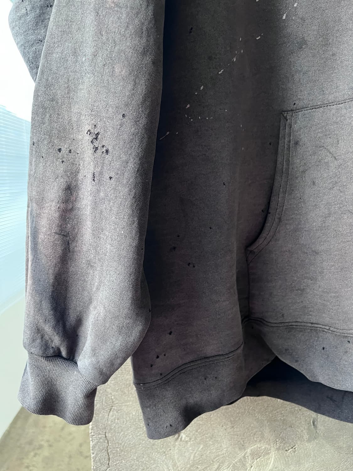 Hanes Zip-Up Hoodie (Custom Distressed) 상품이미지5