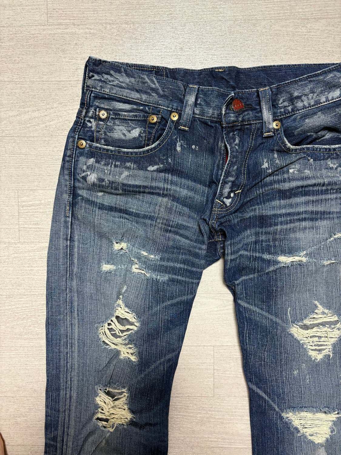 일본 빈티지 데님 로우라이즈 청바지 상품이미지3