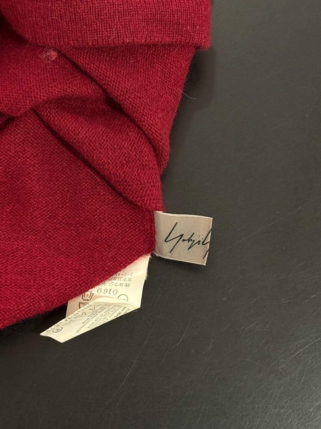 Yohji Yamamoto 요지야마모토 버건디 니트 [3] 상품이미지4