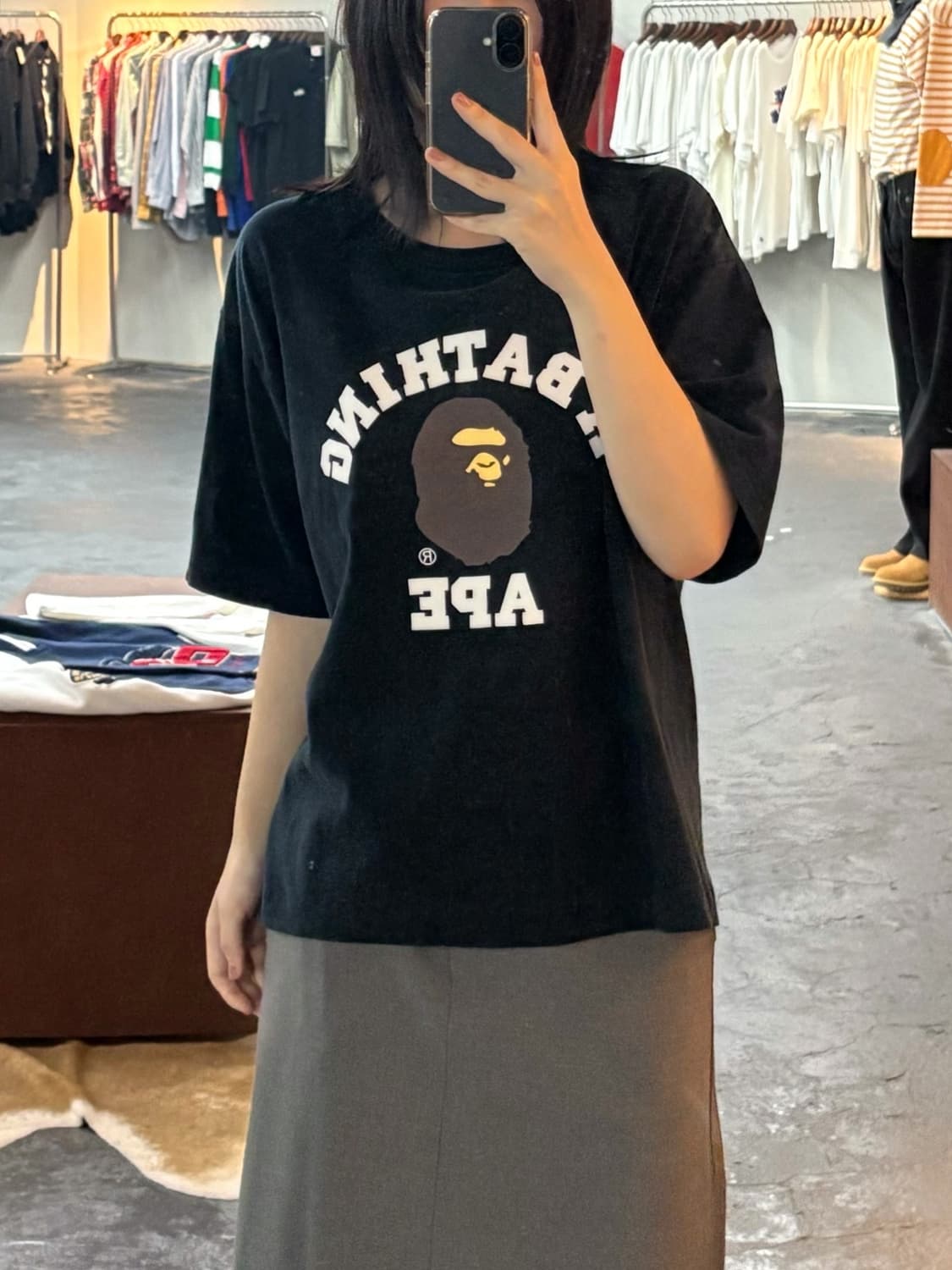 베이프 컬리지 반팔 티셔츠 상품이미지1