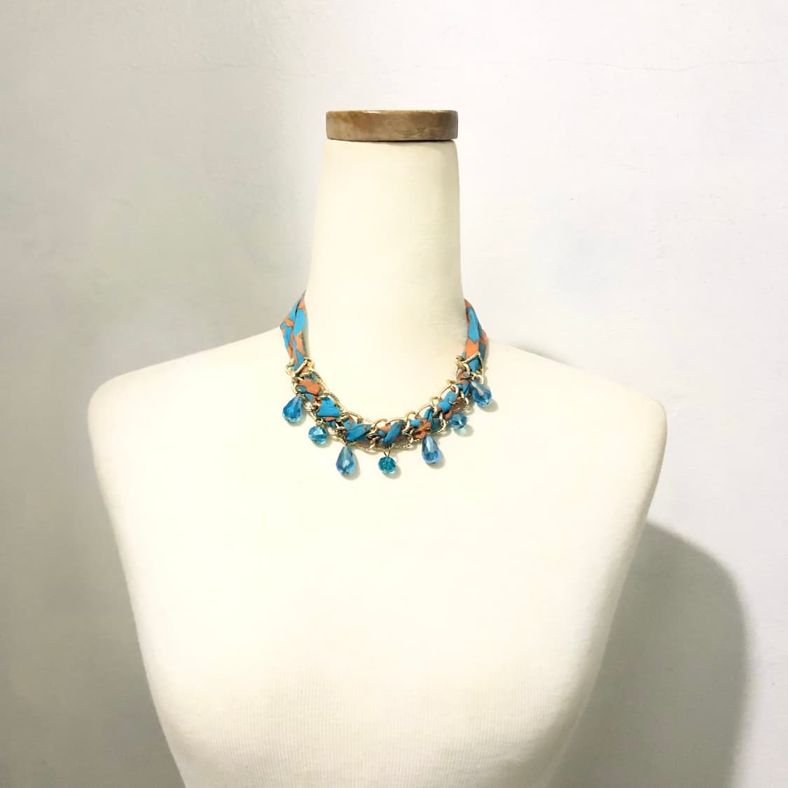 빈티지 청록색 초커 목걸이 오리엔탈 페어리 모리걸 하구미 상품이미지2