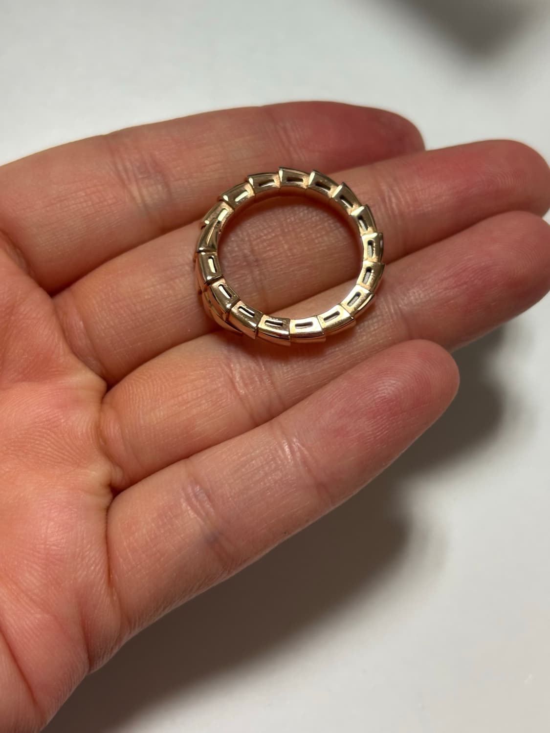 [신품급풀세트] 불가리 세르펜티 바이퍼링 로즈골드 XL 상품이미지2