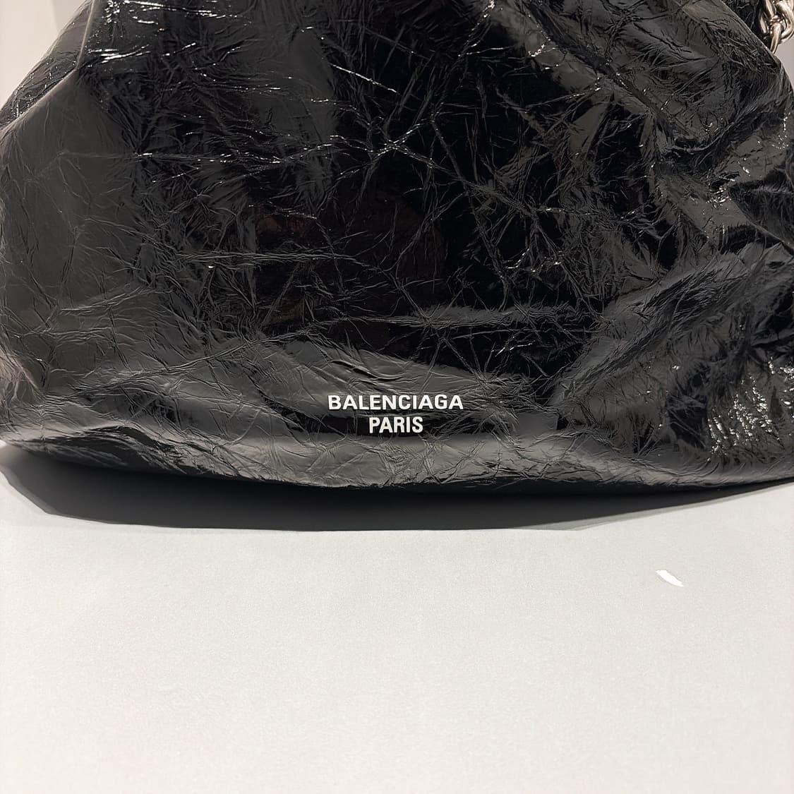 (정품/새상품) 발렌시아가 여성 블랙 미디움 크러쉬 토트백 상품이미지2