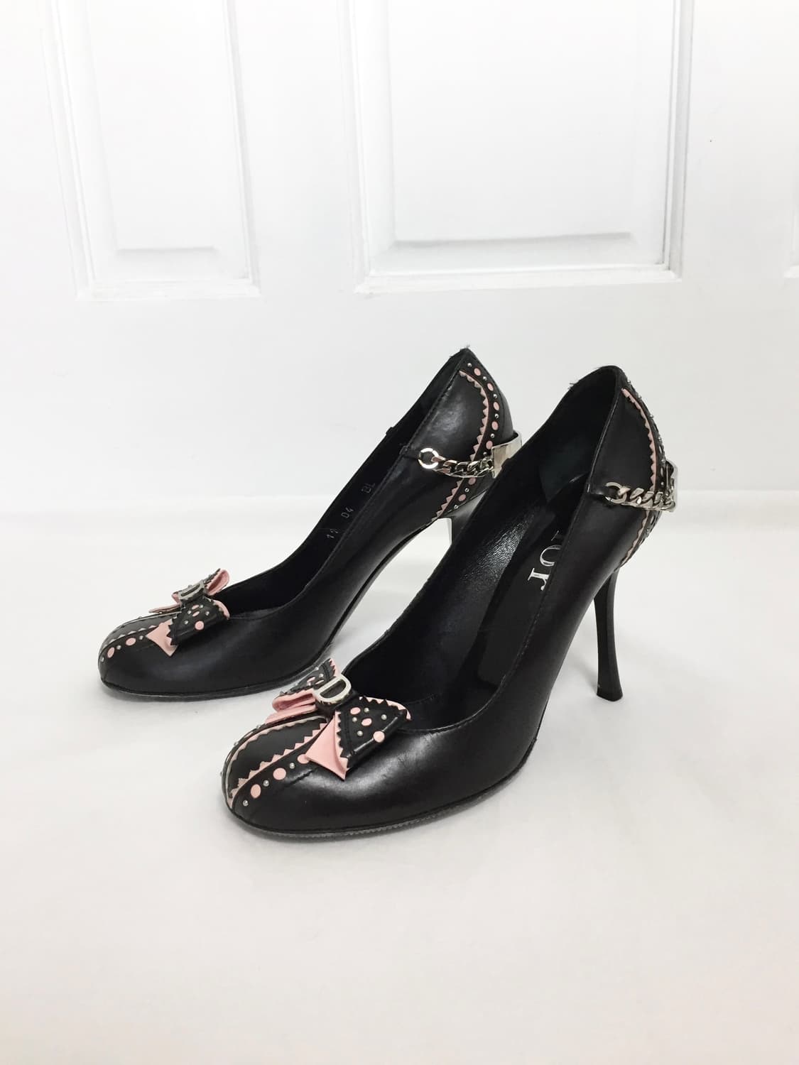 Christian Dior pink Bow leather Pumps 상품이미지4