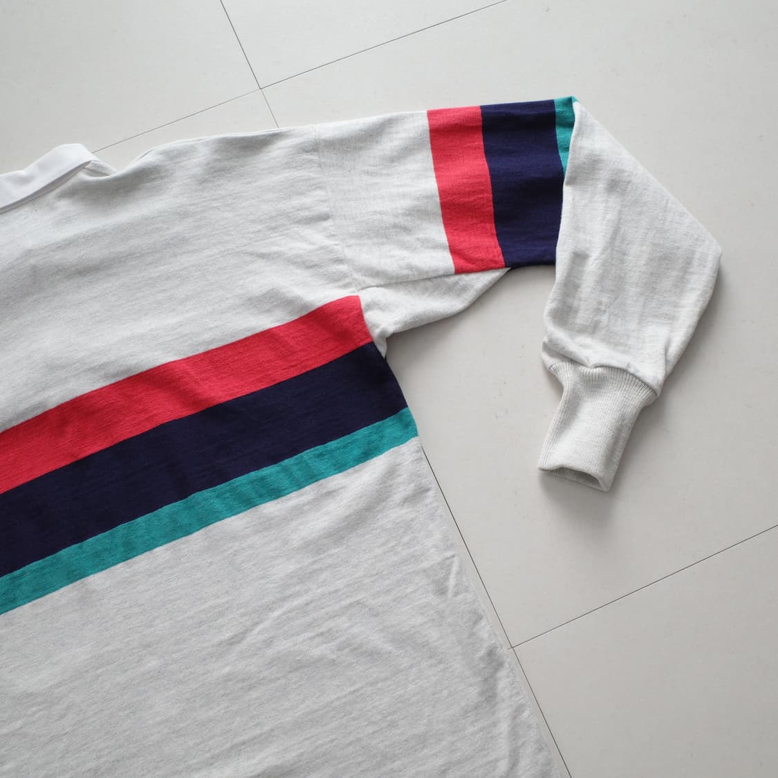 90s 빈티지 엘엘빈 MADE IN USA 럭비 셔츠 L 상품이미지9