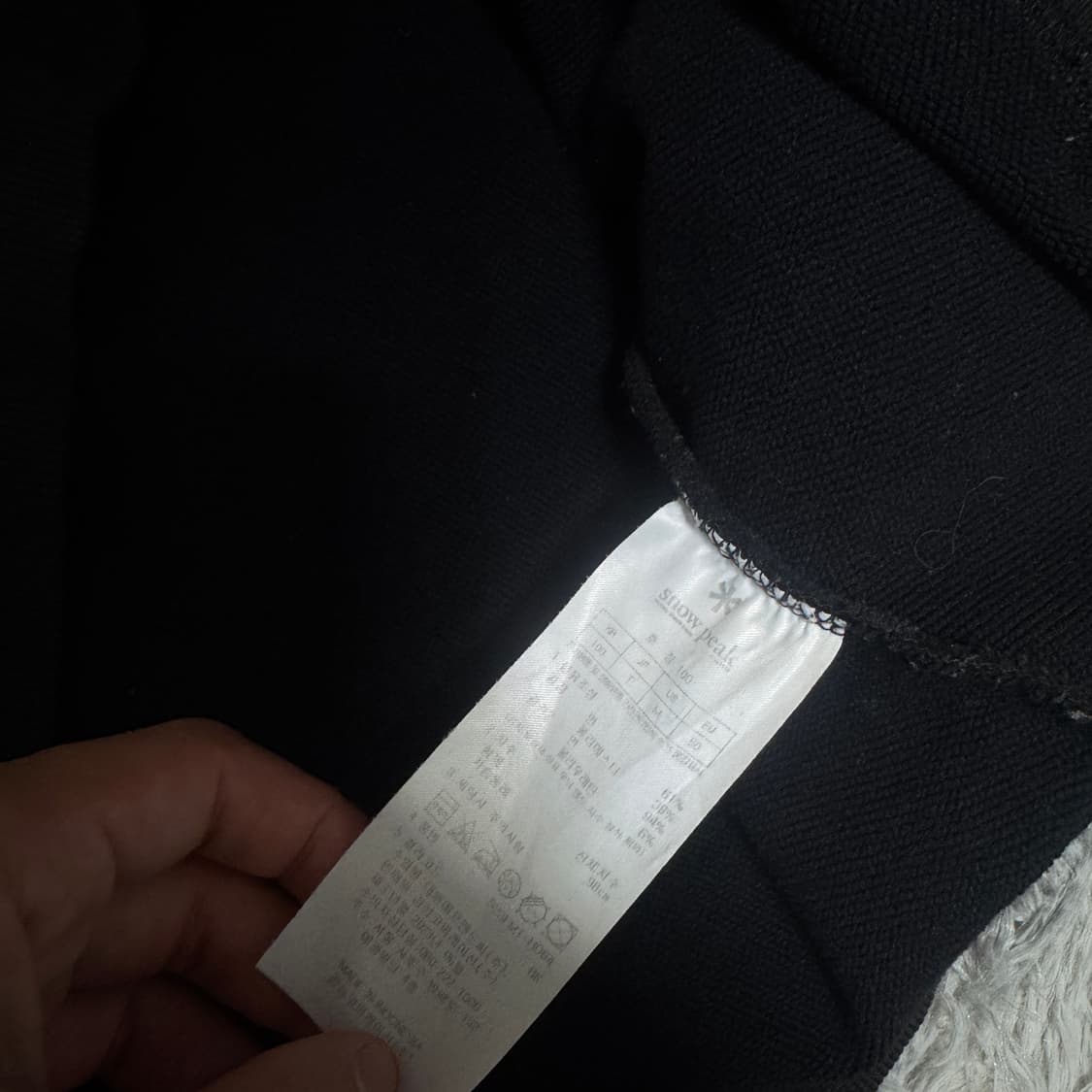 스노우피크 풀오버 후드집업 100사이즈 상품이미지3