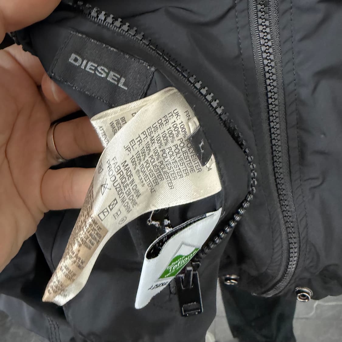 디젤 리버시블 모히칸 메쉬 윈드브레이커 자켓 상품이미지10