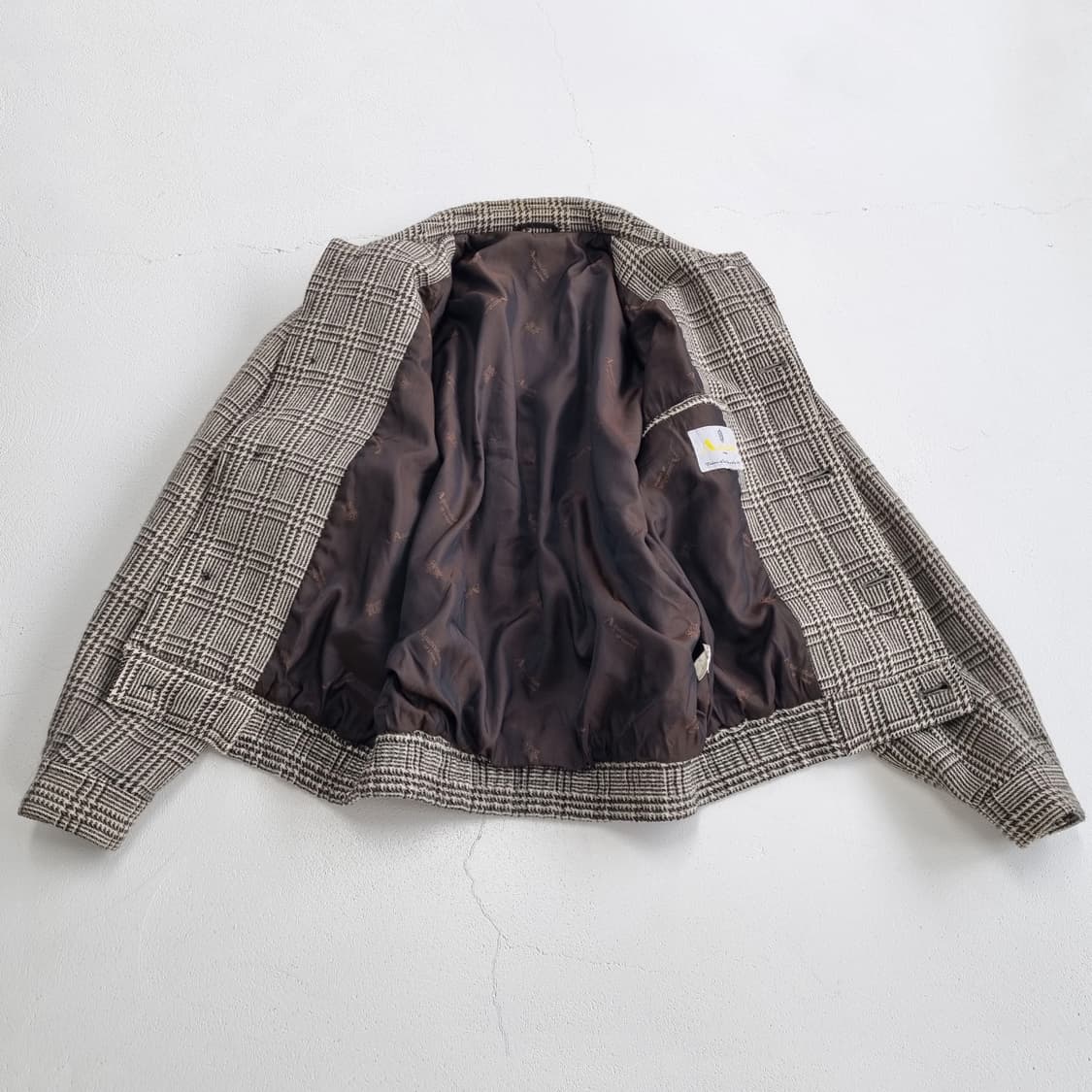 AQUASCUTUM 아쿠아스큐텀 하운드투스 블루종 자켓 - L 상품이미지9