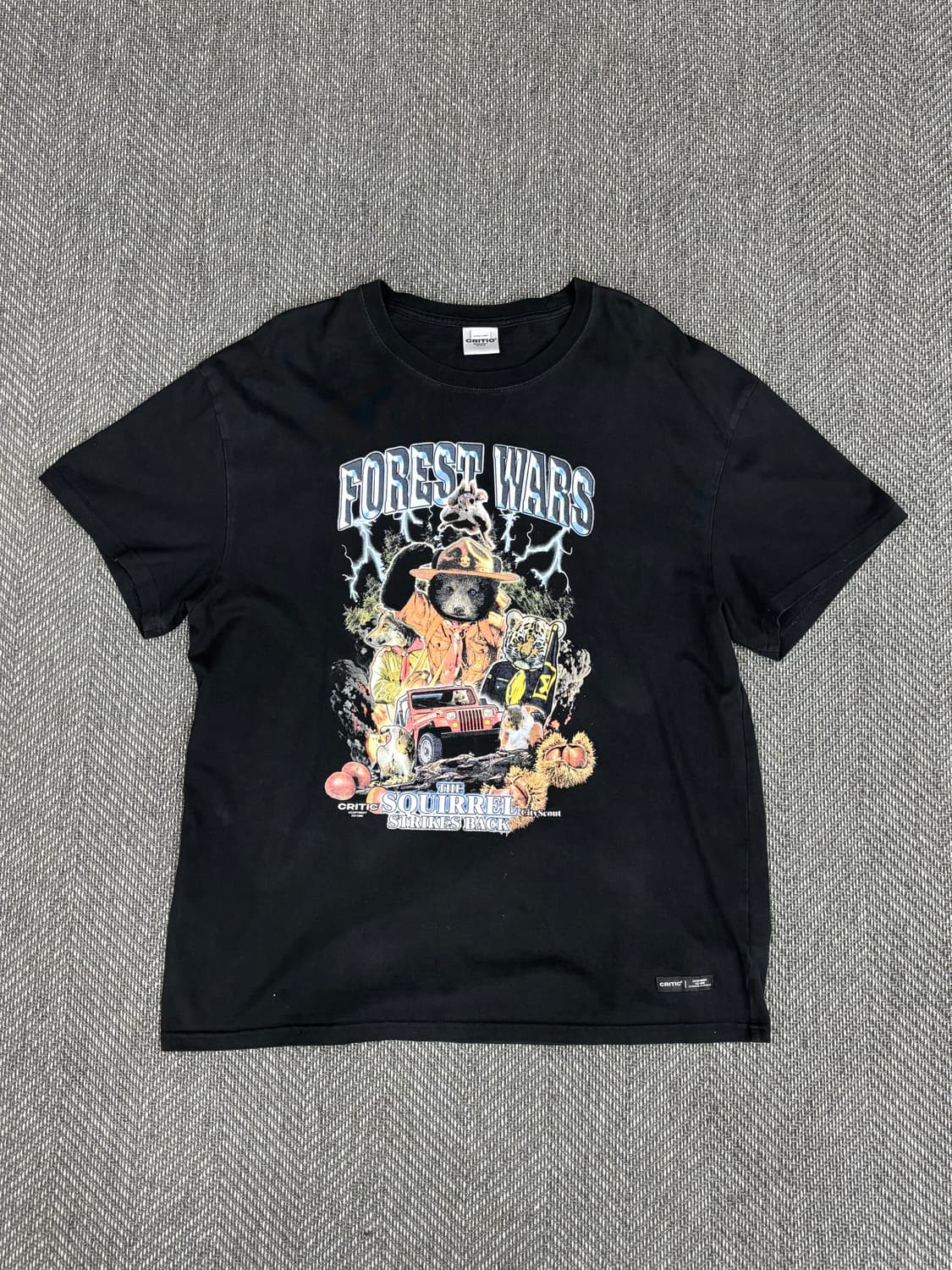 크리틱 FOREST WARS 반팔 티셔츠 Black 상품이미지1