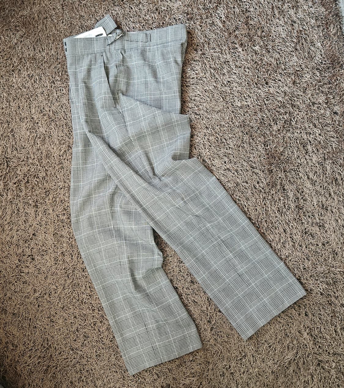 막스마라(MaxMara) 글렌 체크 트윌 슬렉스 팬츠 상품이미지4