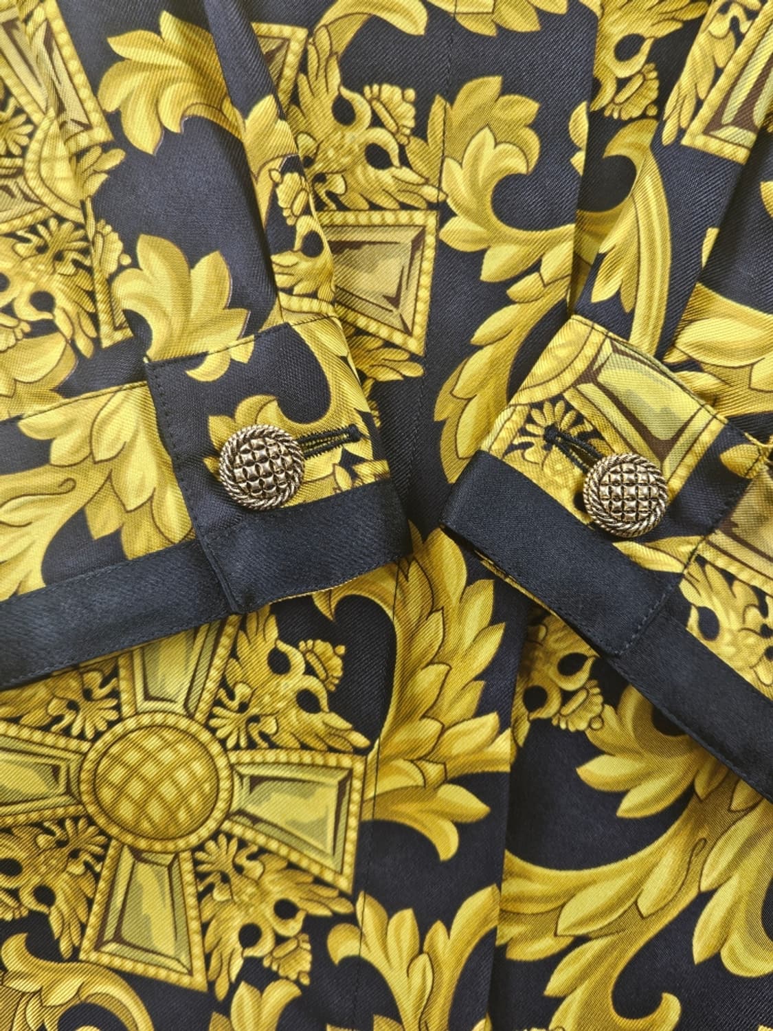 빈티지 골드바로크 패턴 블라우스 셔츠 ( 40 ) / 11245 상품이미지5