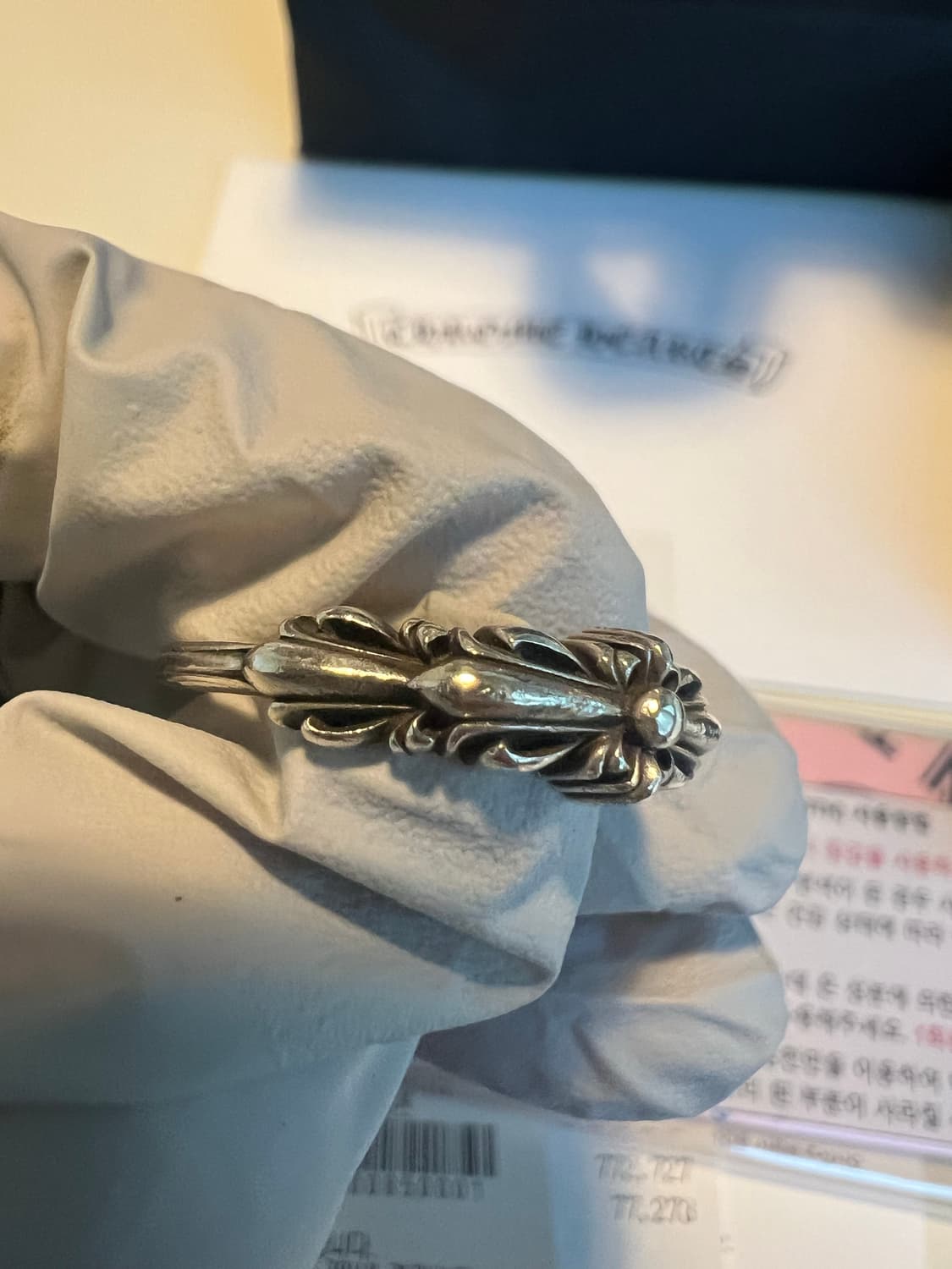 [us9.5] 크롬하츠 베이비더블플로랄링 상품이미지5